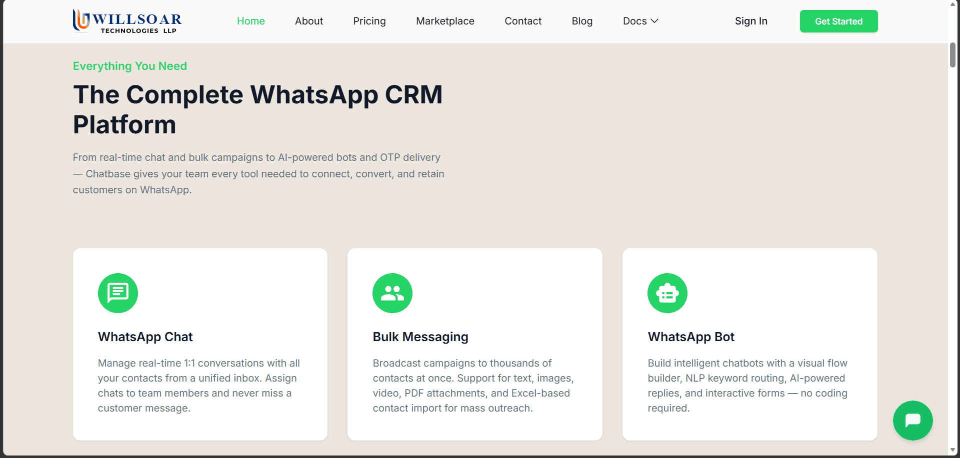 Chatbase — WhatsApp CRM SaaS
