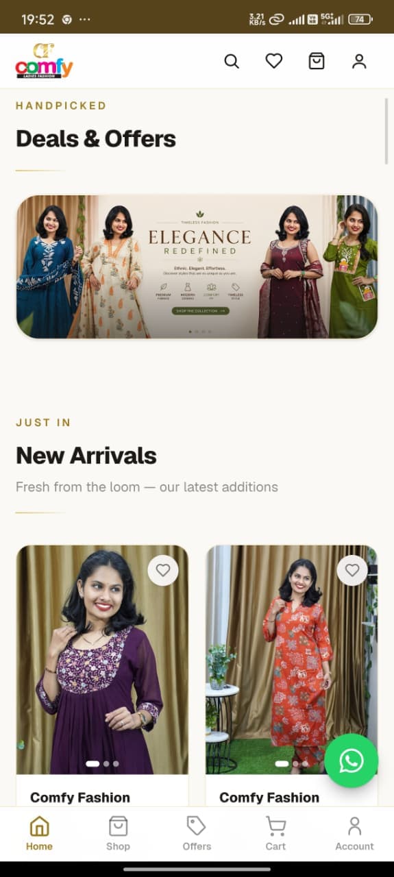Comfy Fashion — Commerce + operations