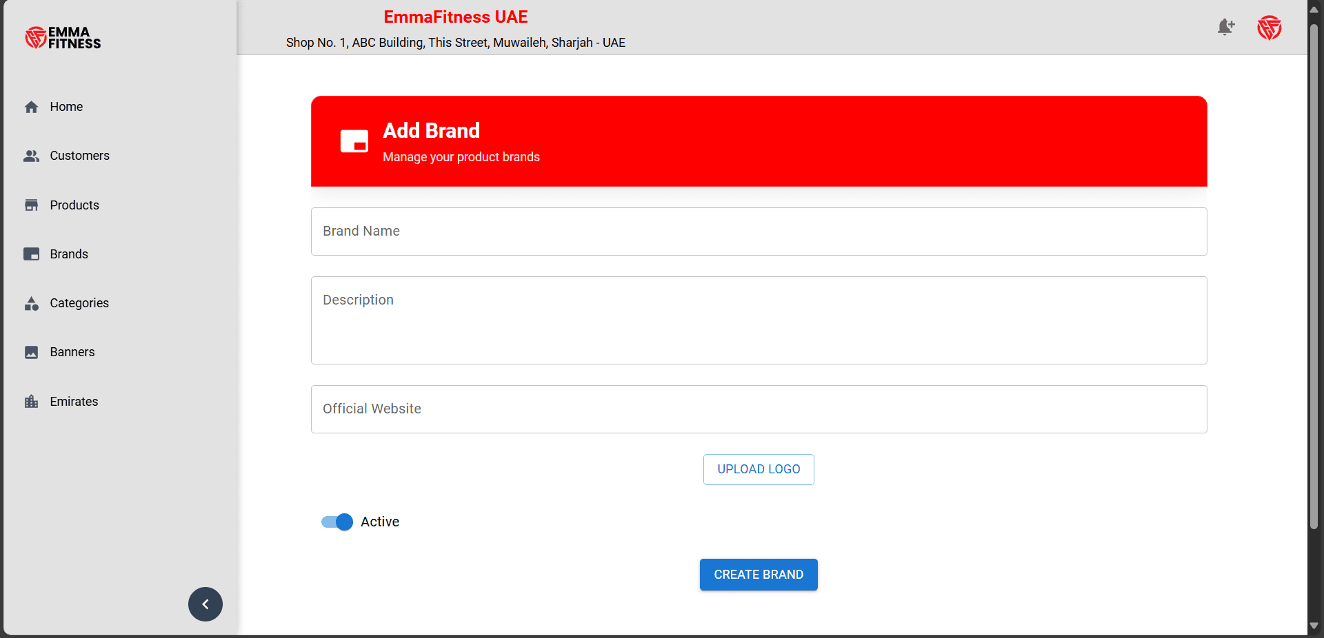 Emma Fitness UAE interface, view 2